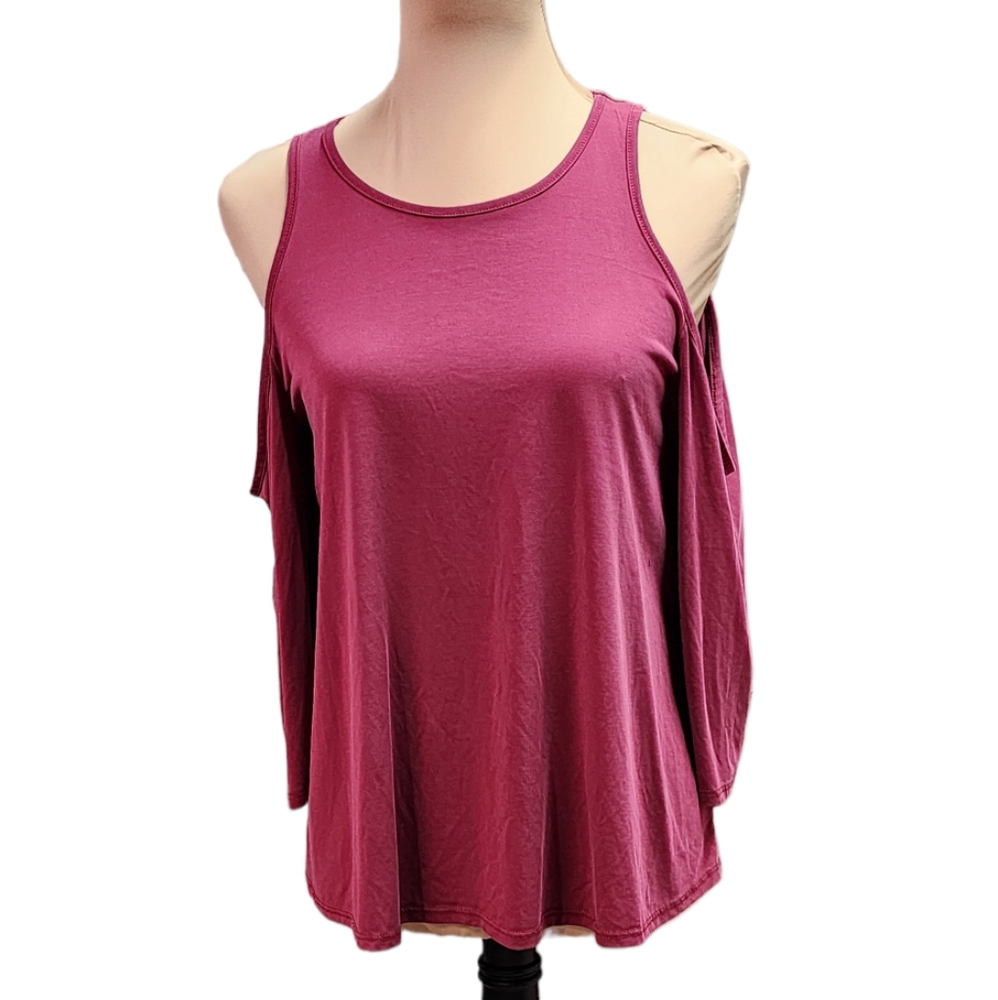 Miami off the shoulder tank top dark mauve